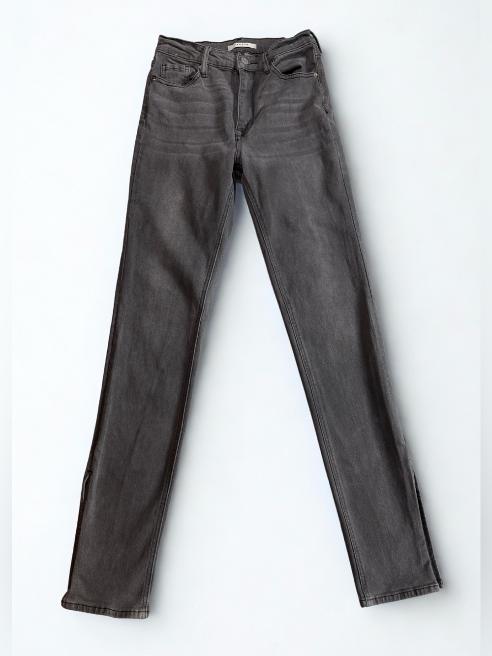 Pacsun Women's Slim stretch split hem Skinny Jeans - high rise - Gray - sz 26